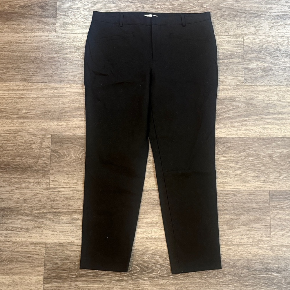 Club Monaco Classic Black Dress Pants Size 10 Office Mid Rise Trousers